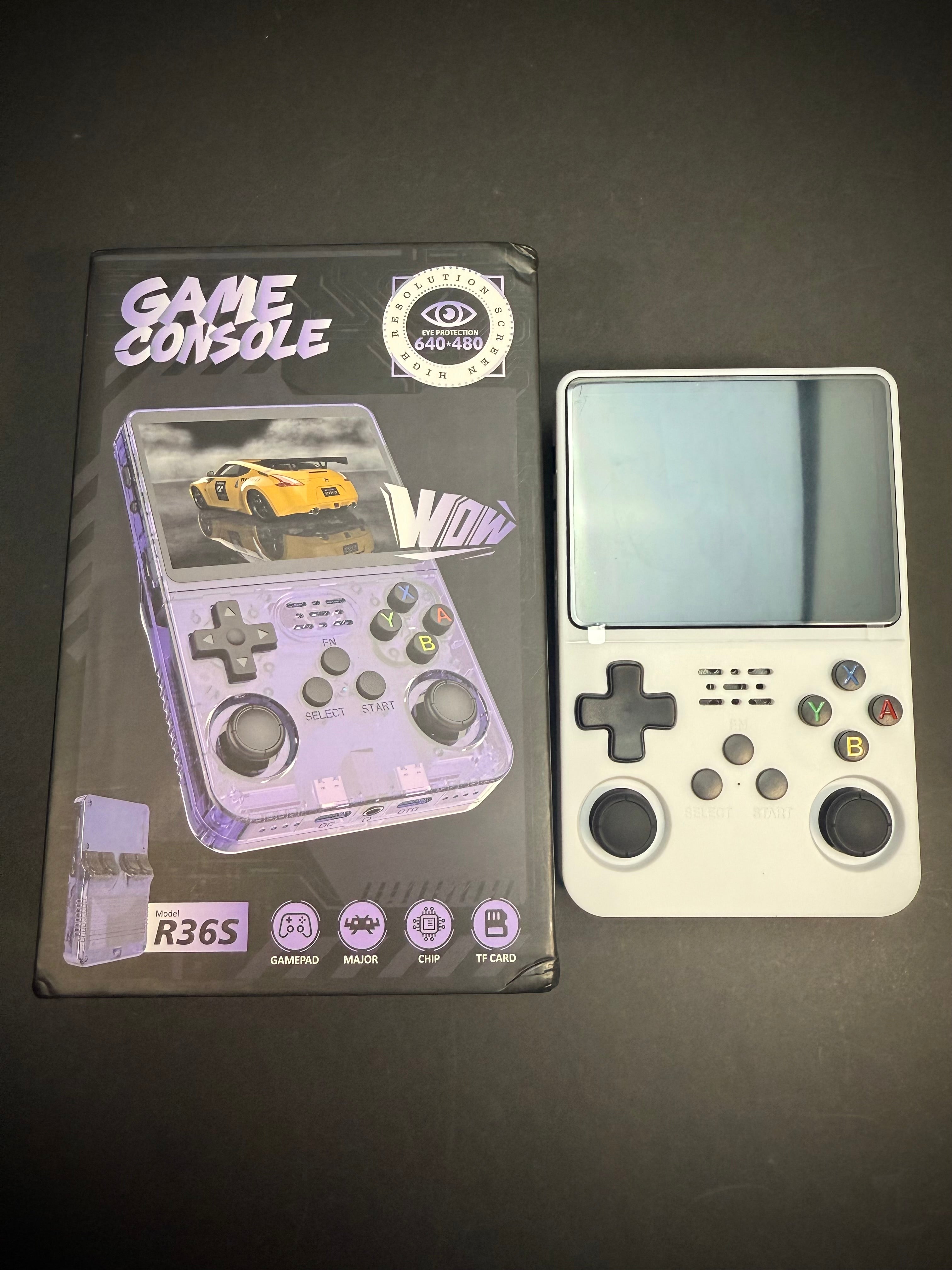 R36S Handheld Gaming Console 20,000+ Games 64GB Micro SD Card