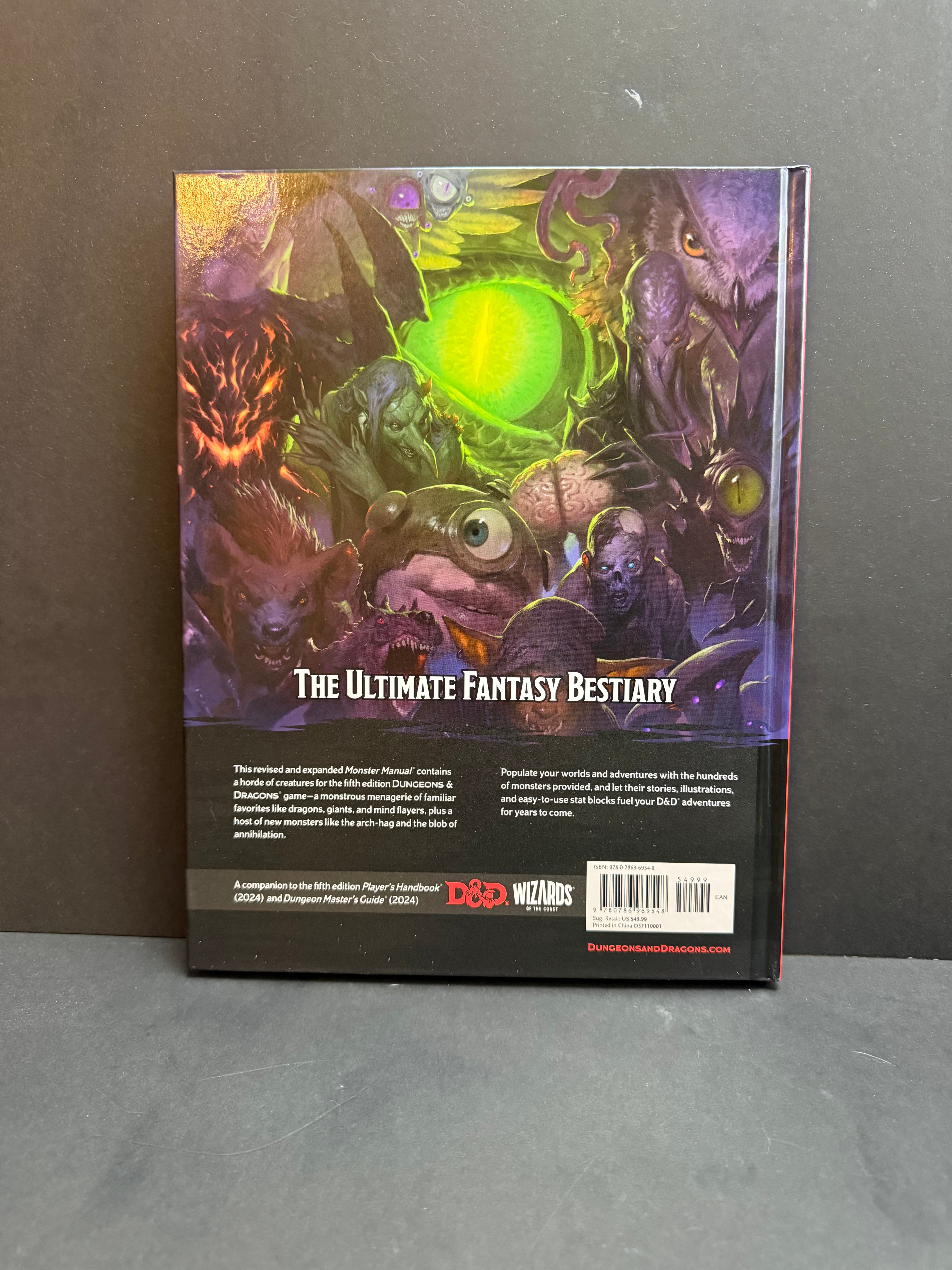 Dungeons and Dragons 5e Monster Manual Hardback 2024