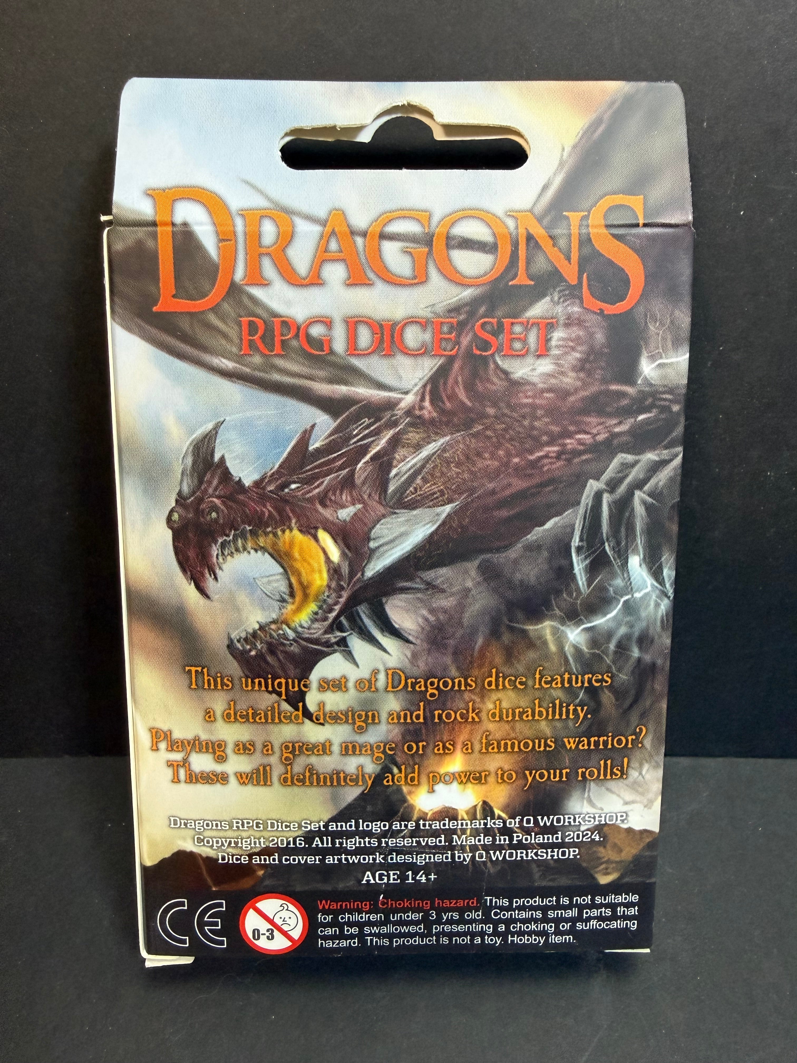 Dragons Dice Set - Quartz Q-Workshop