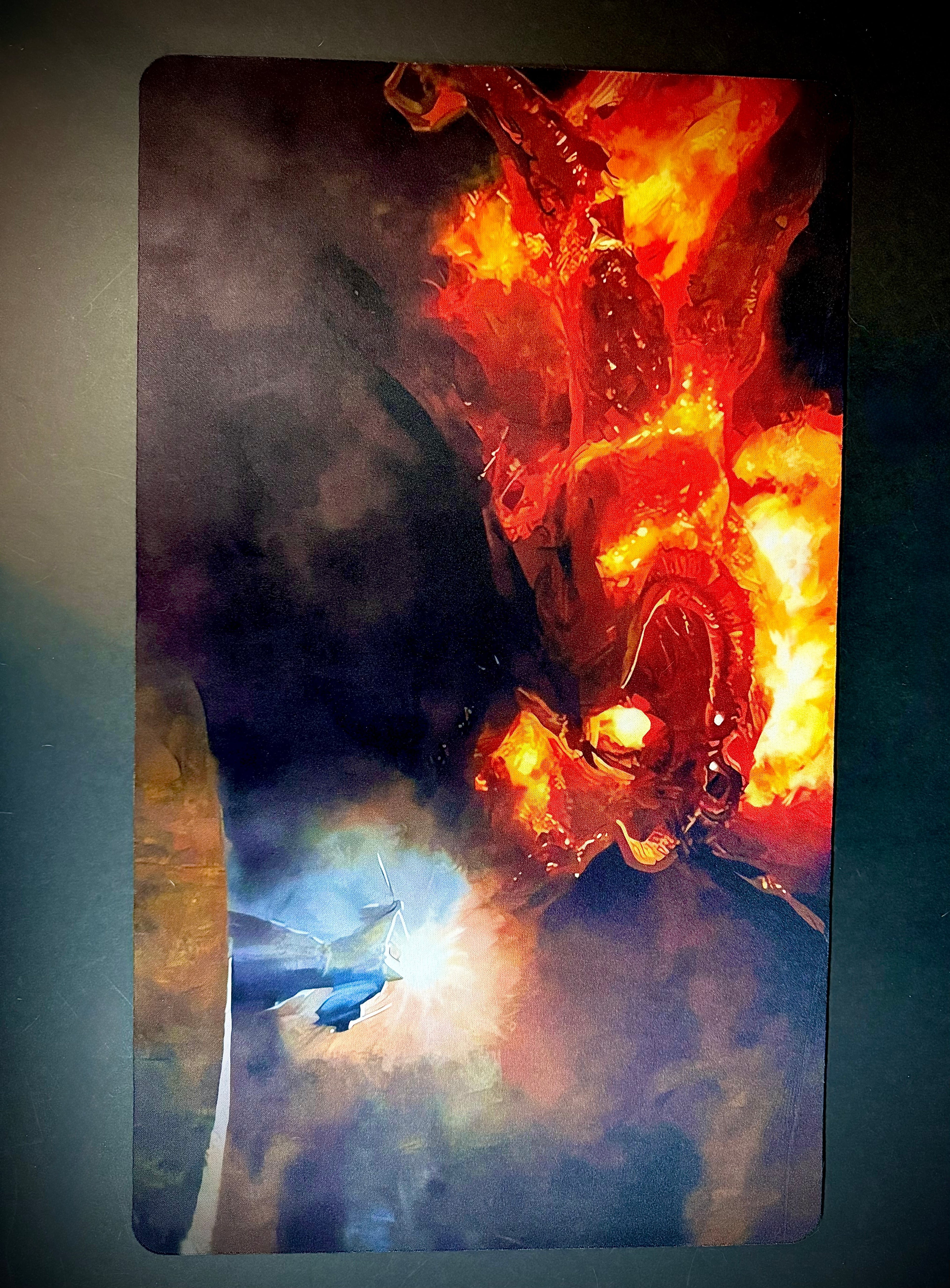 The Lord of the Rings Gandalf Vs Balrog Trading Card Play Mat | Keyboard & Mouse Mat