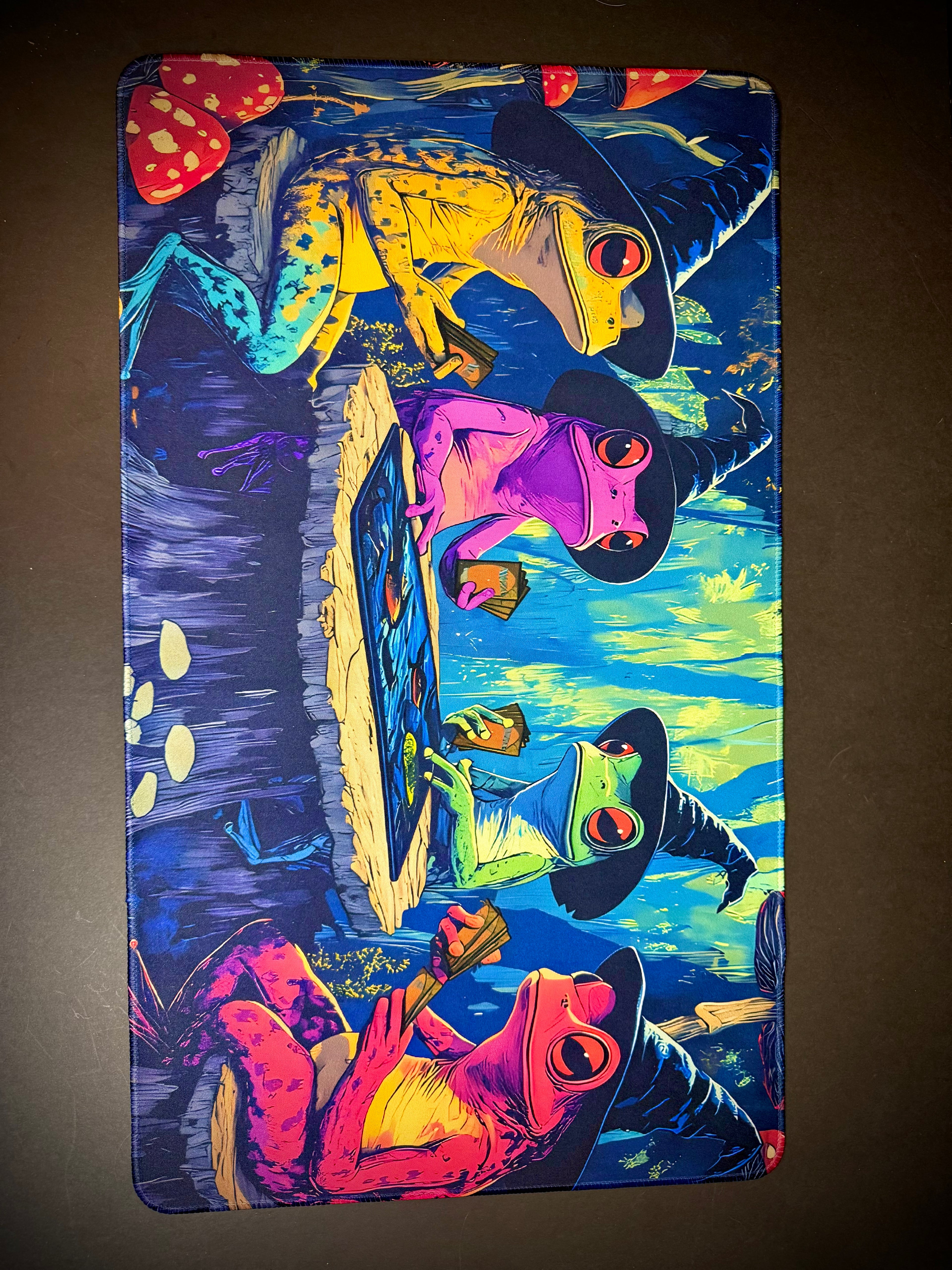 MTG Playing Frogs Trading Card Play Mat | Keyboard & Mouse Mat
