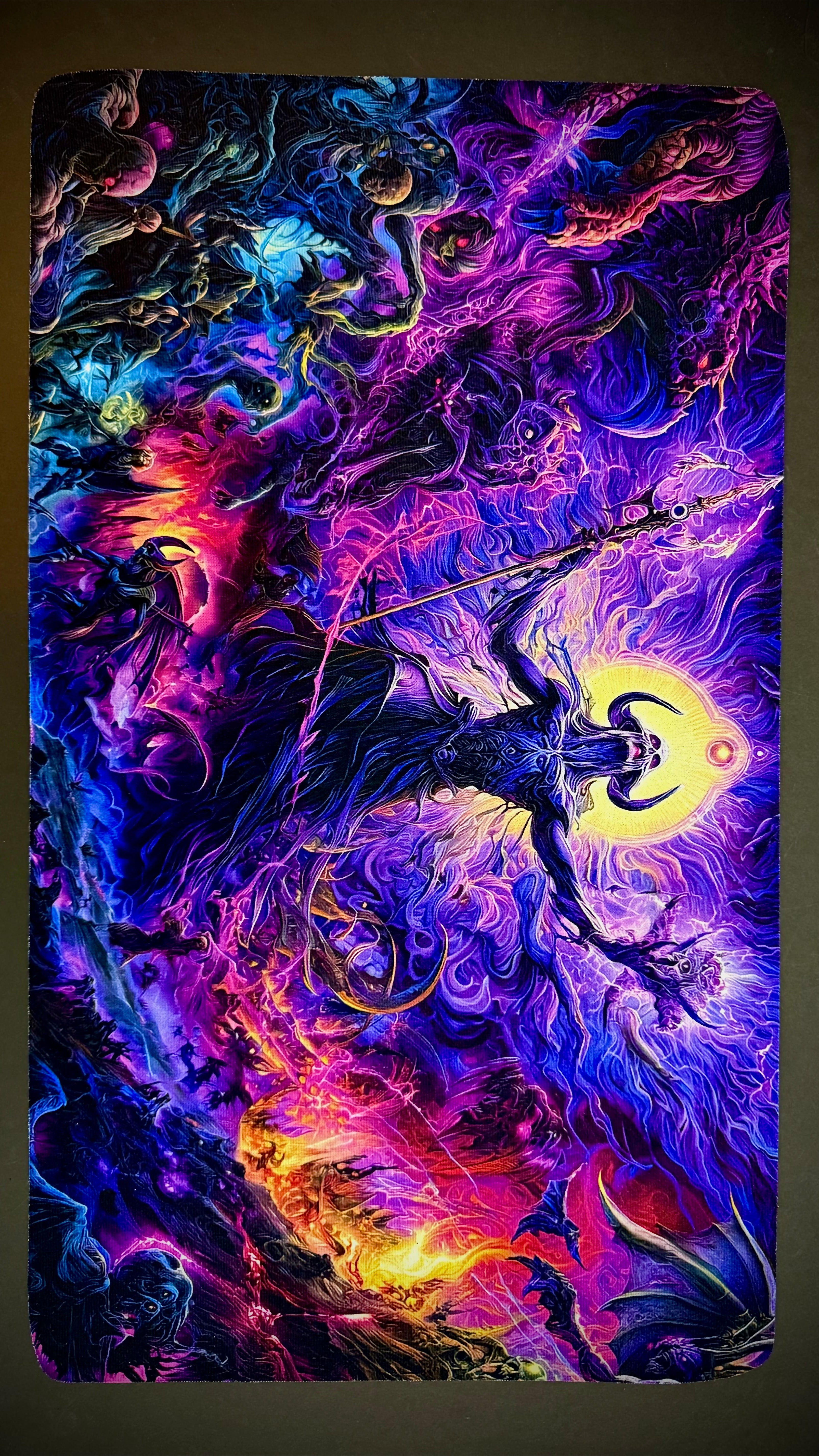 Magic the Gathering Demon Trading Card Play Mat | Keyboard & Mouse Mat
