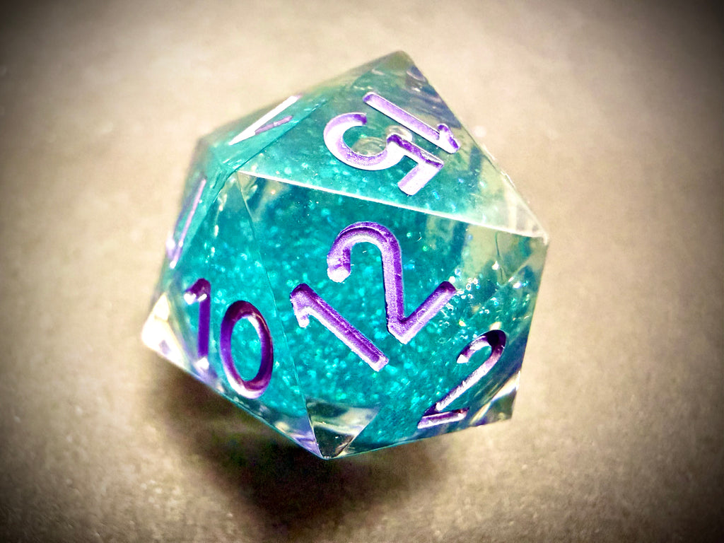 Fanroll Elixir Liquid Core D20 Dice: Disco Vibes