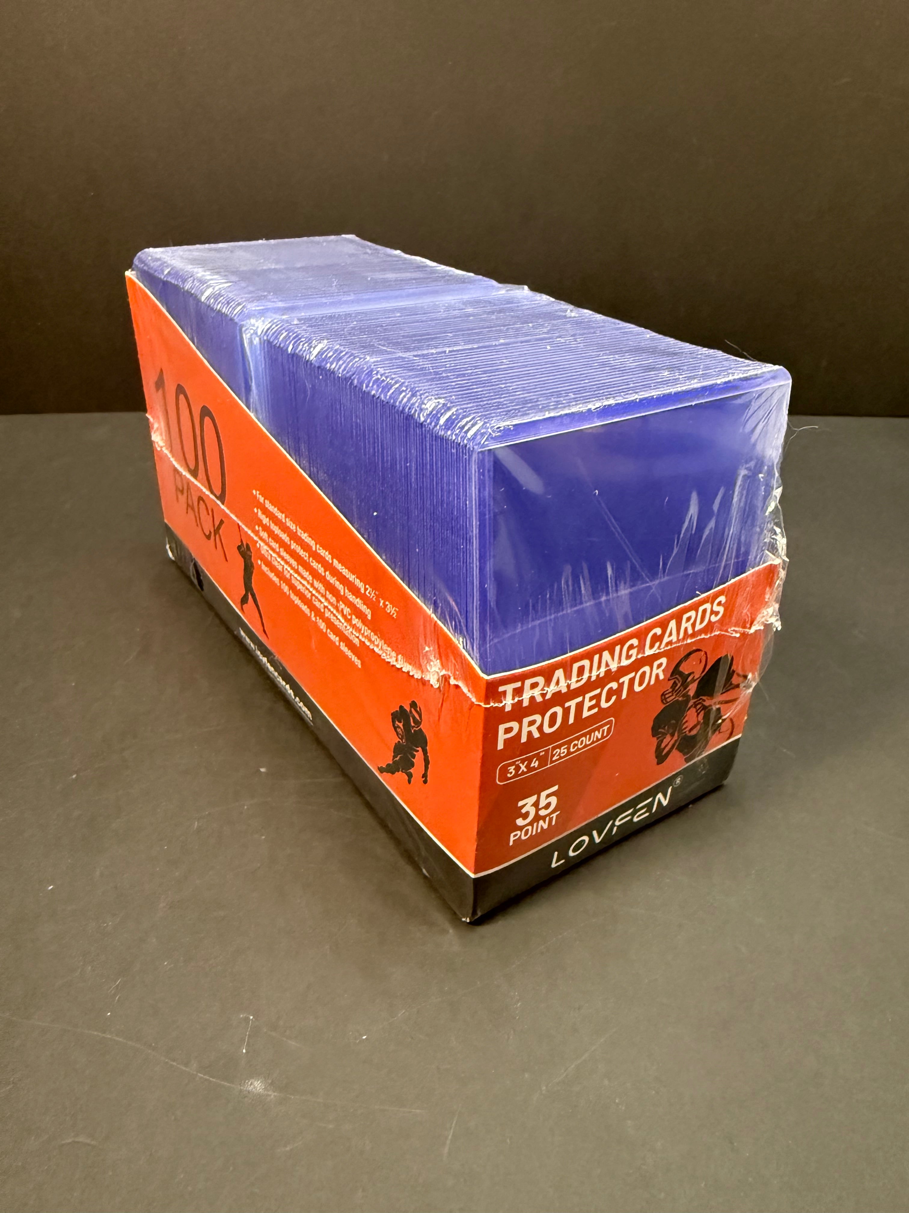 100 Lovfen 35 point Top Loader Protectors & 100 soft sleeves