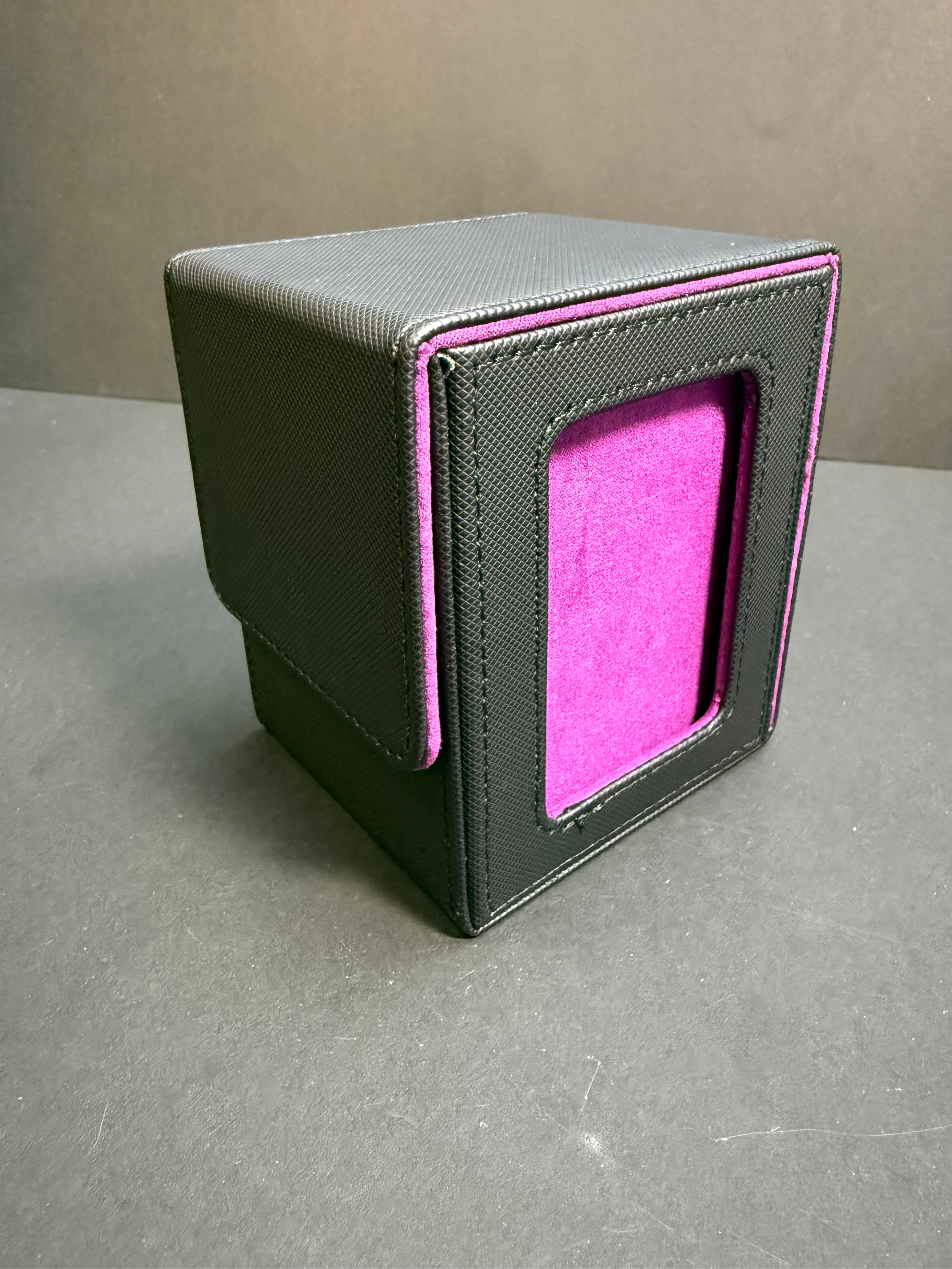 Premium Trading Card Deck Box with Commander Window