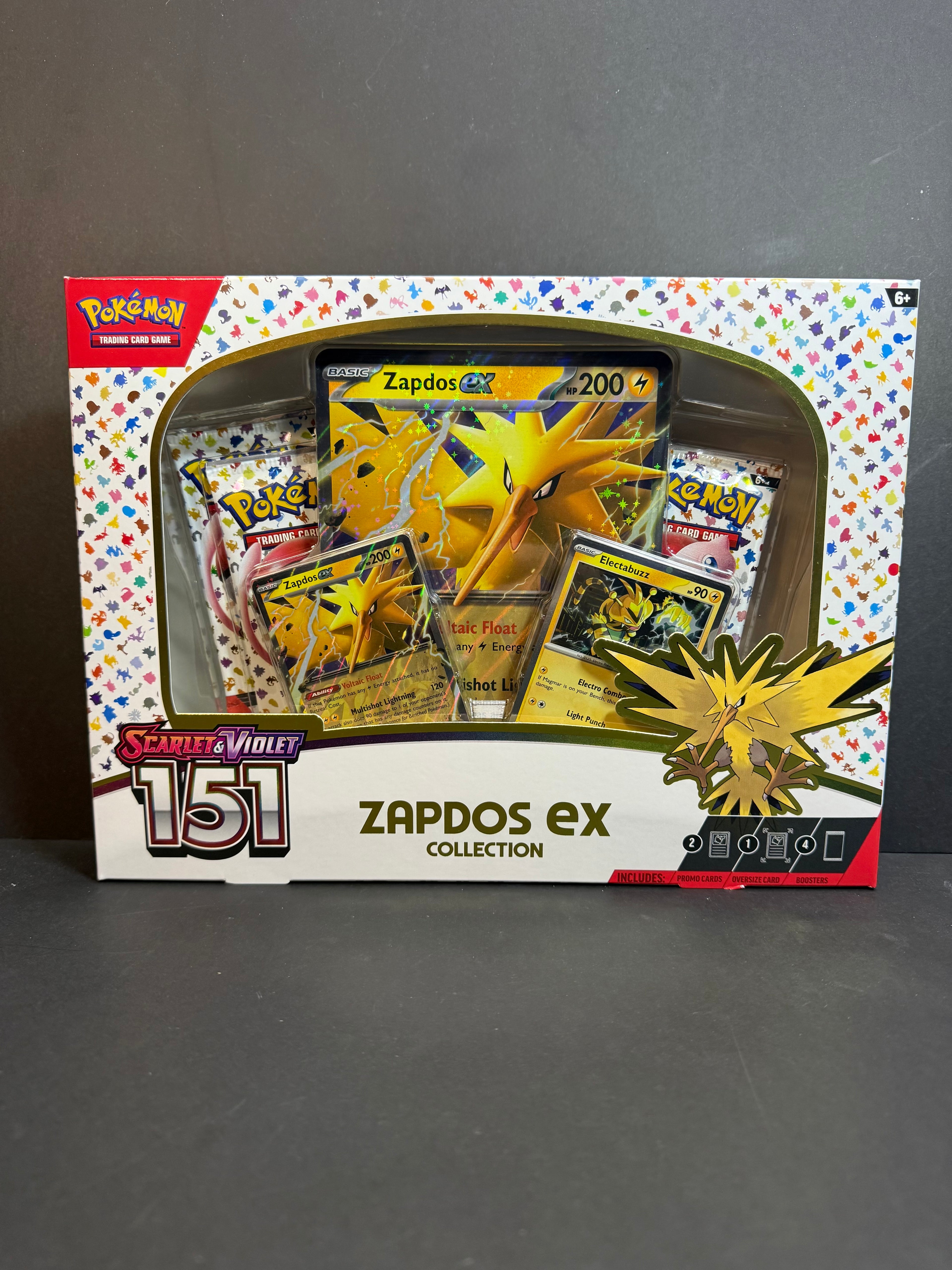 Pokemon Scarlet & Violet 151 Zapdos EX Box