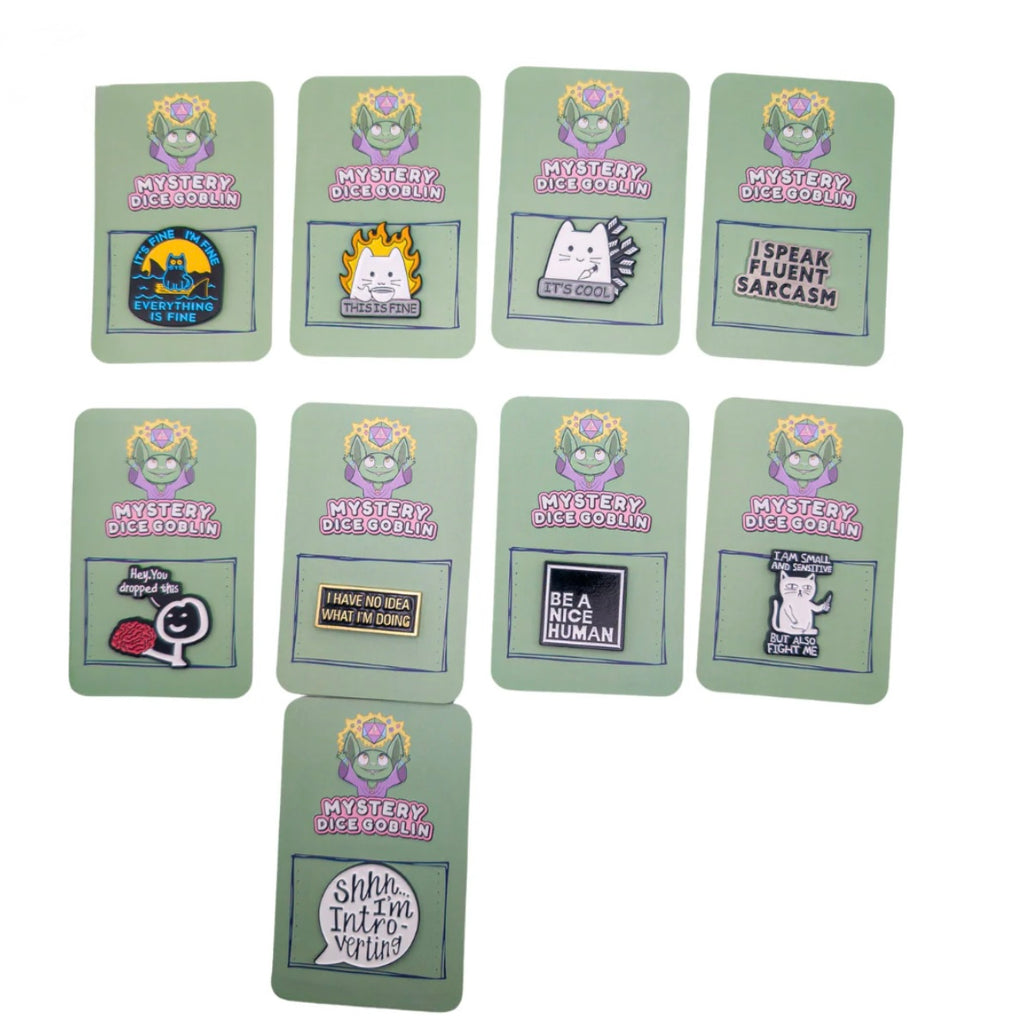 Mystery Miniature & Goblin Dice plus Pin Subscription Box