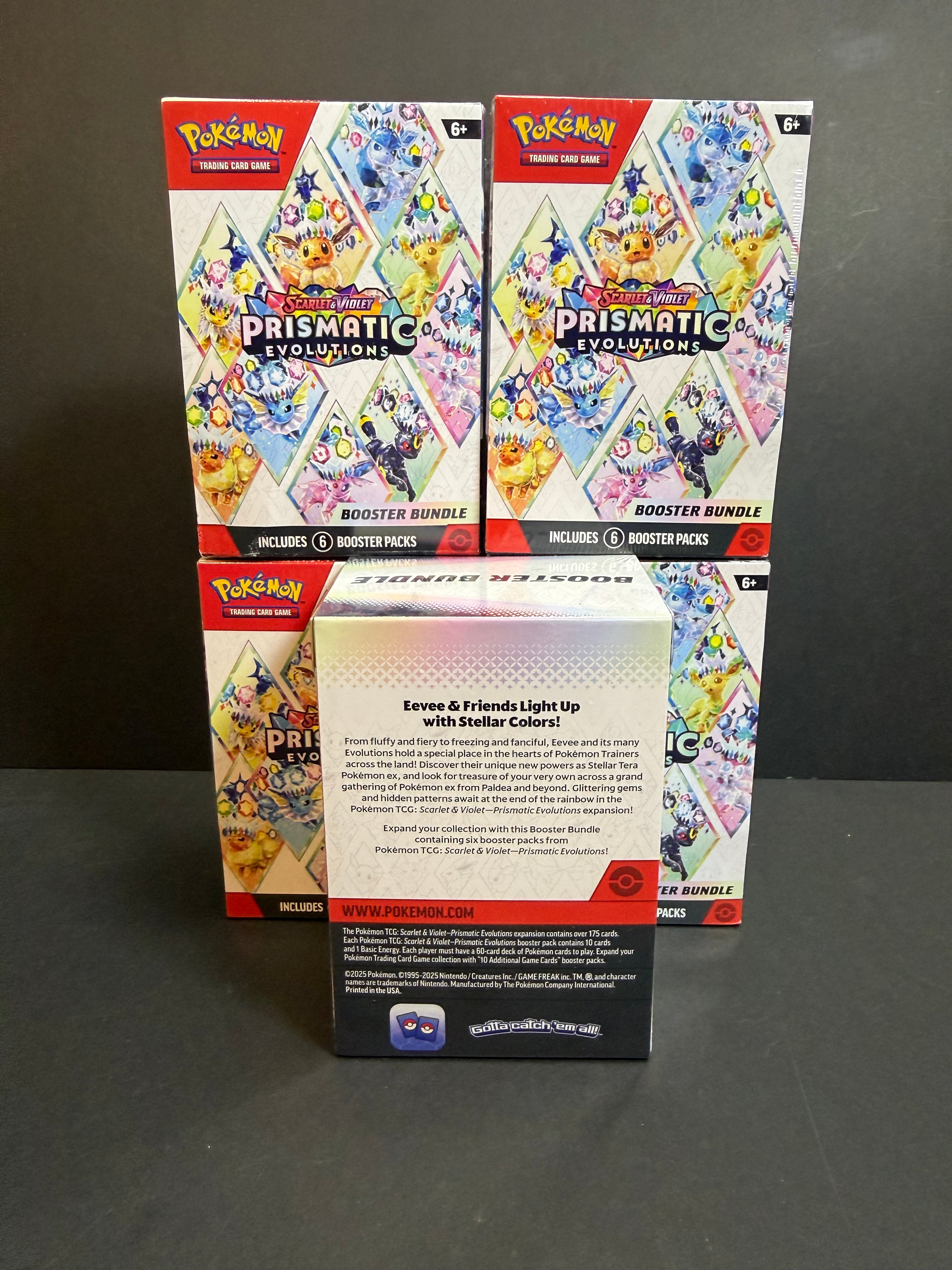 Pokemon Prismatic Evolutions 6 Booster Bundle