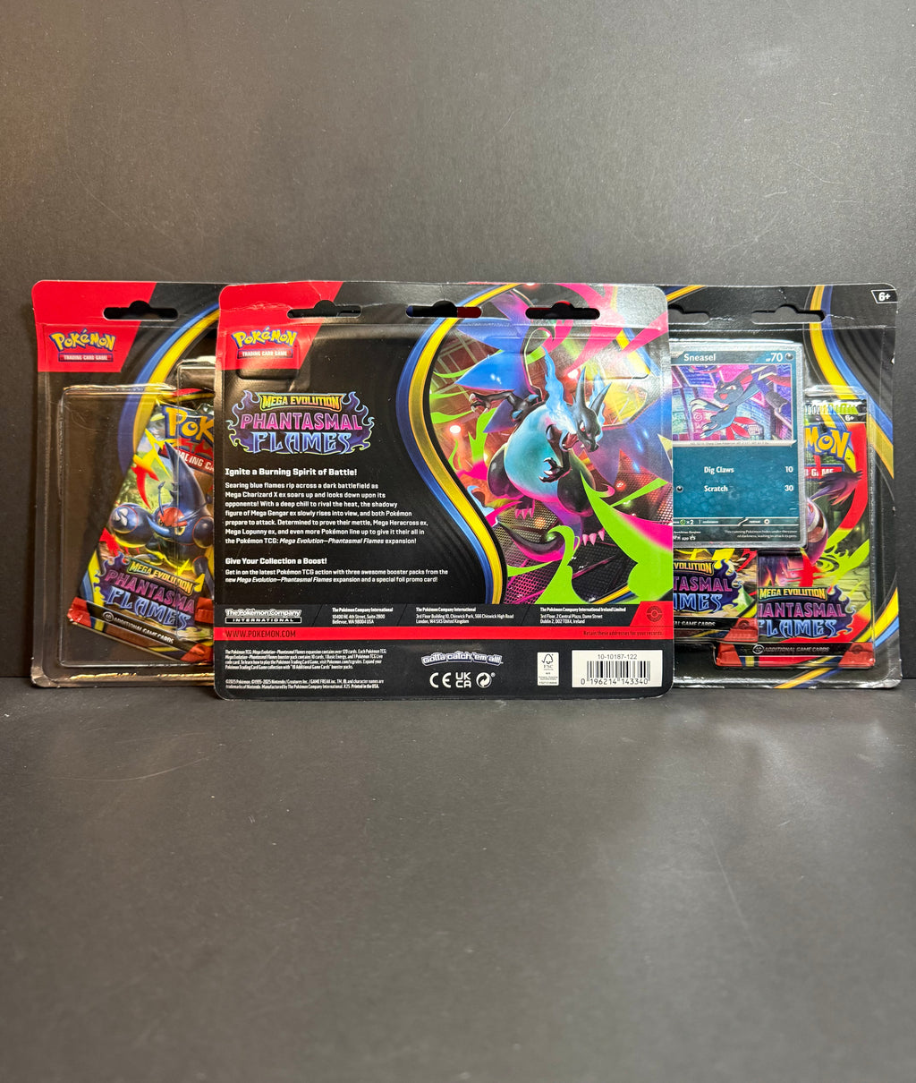 Pokemon Phantasmal Flames - 3 Pack Blister