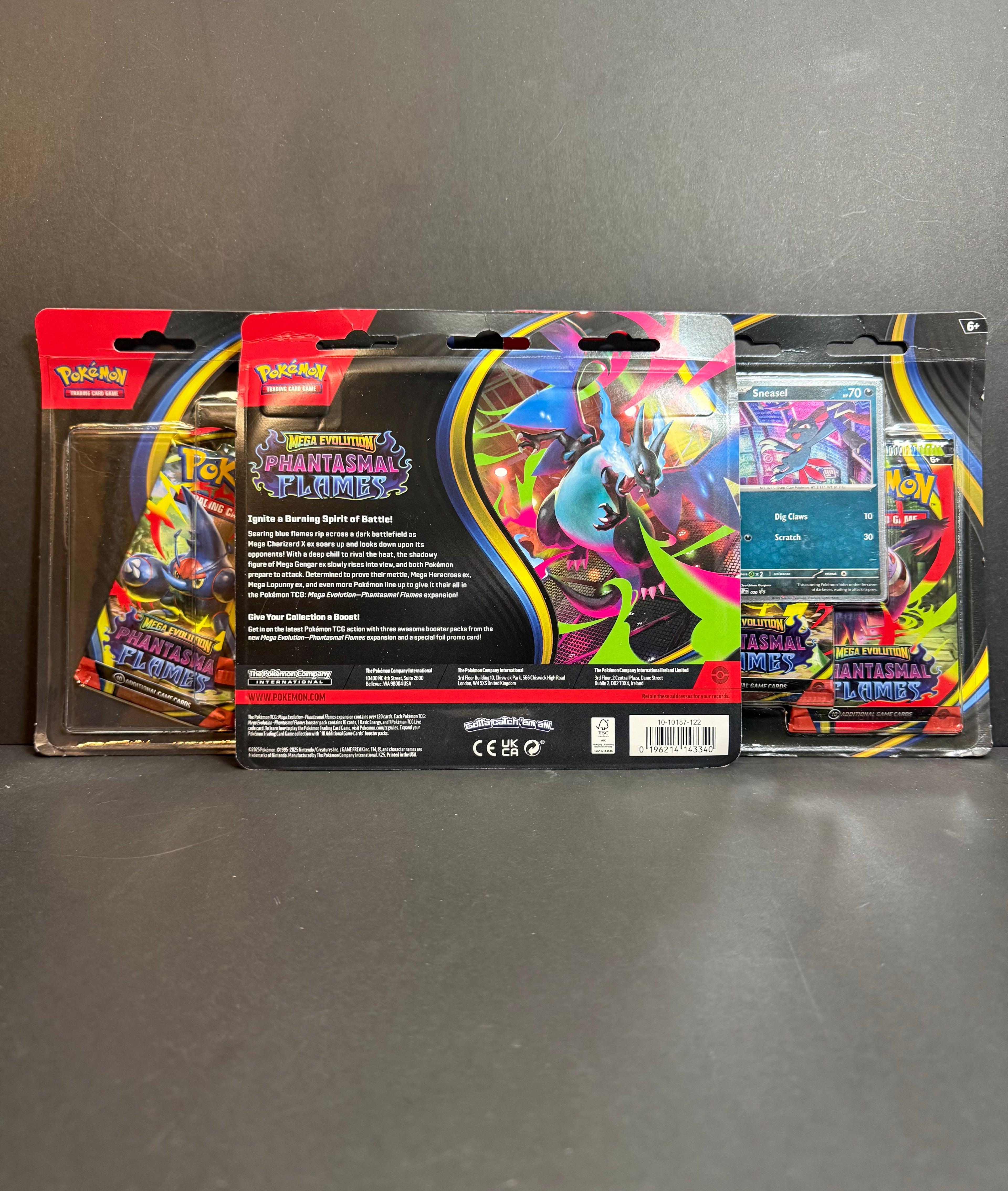 Pokemon Phantasmal Flames - 3 Pack Blister