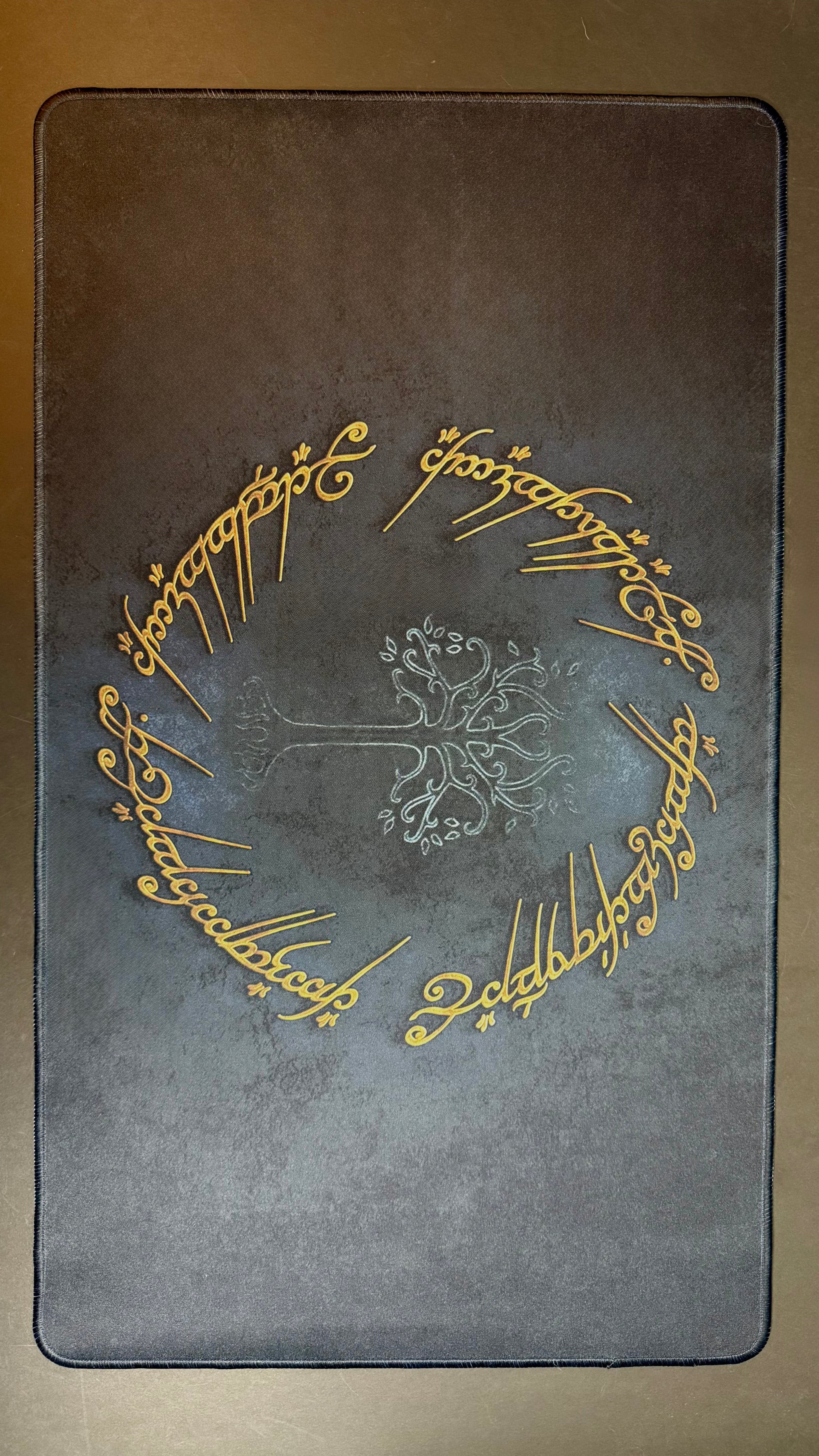 Lord of the Rings Inscription Trading Card Play Mat | Keyboard & Mouse Mat