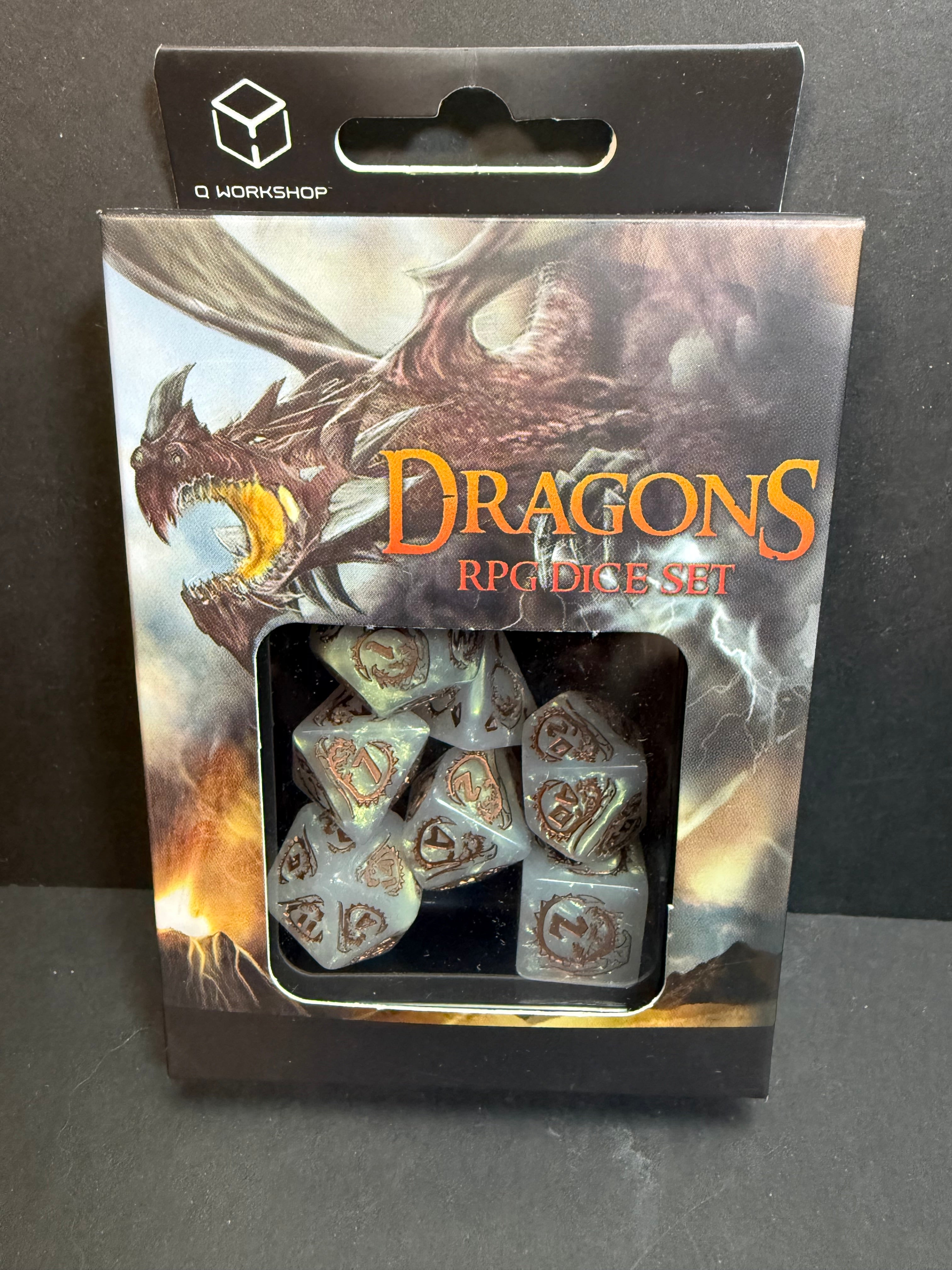 Dragons Dice Set - Quartz Q-Workshop