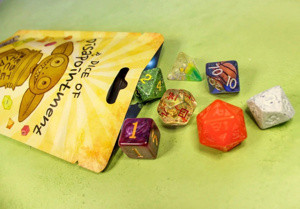 Mystery Miniature & Dice of Disappointment Goblin Dice Subscription Box
