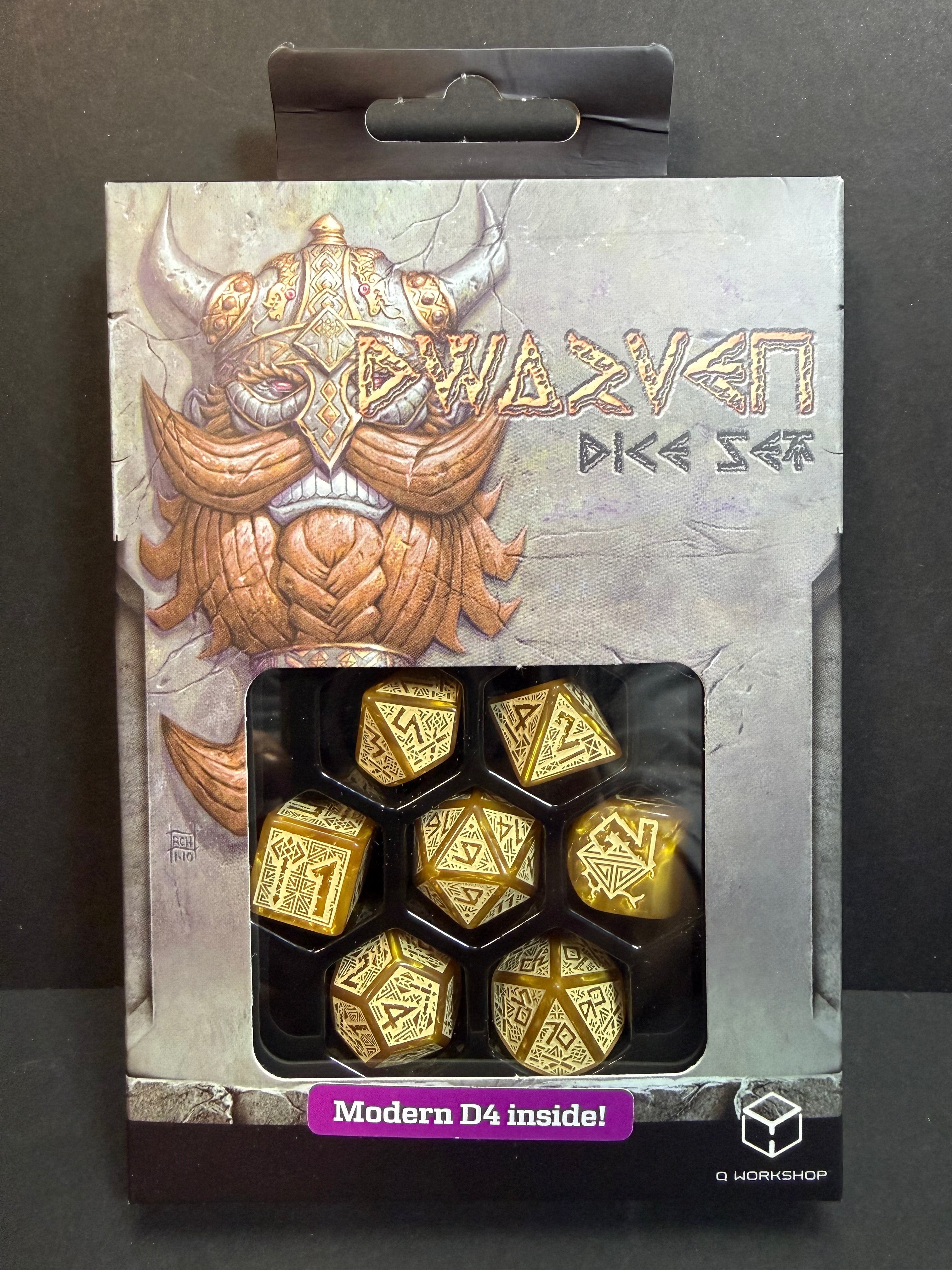 Dwarven Dice Set - Gold Q-Workshop