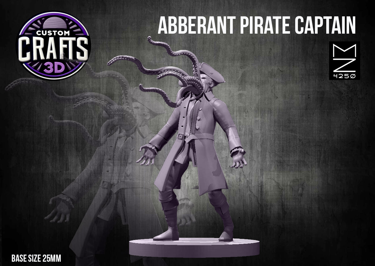 Abbarent Pirate Captain 25mm Base