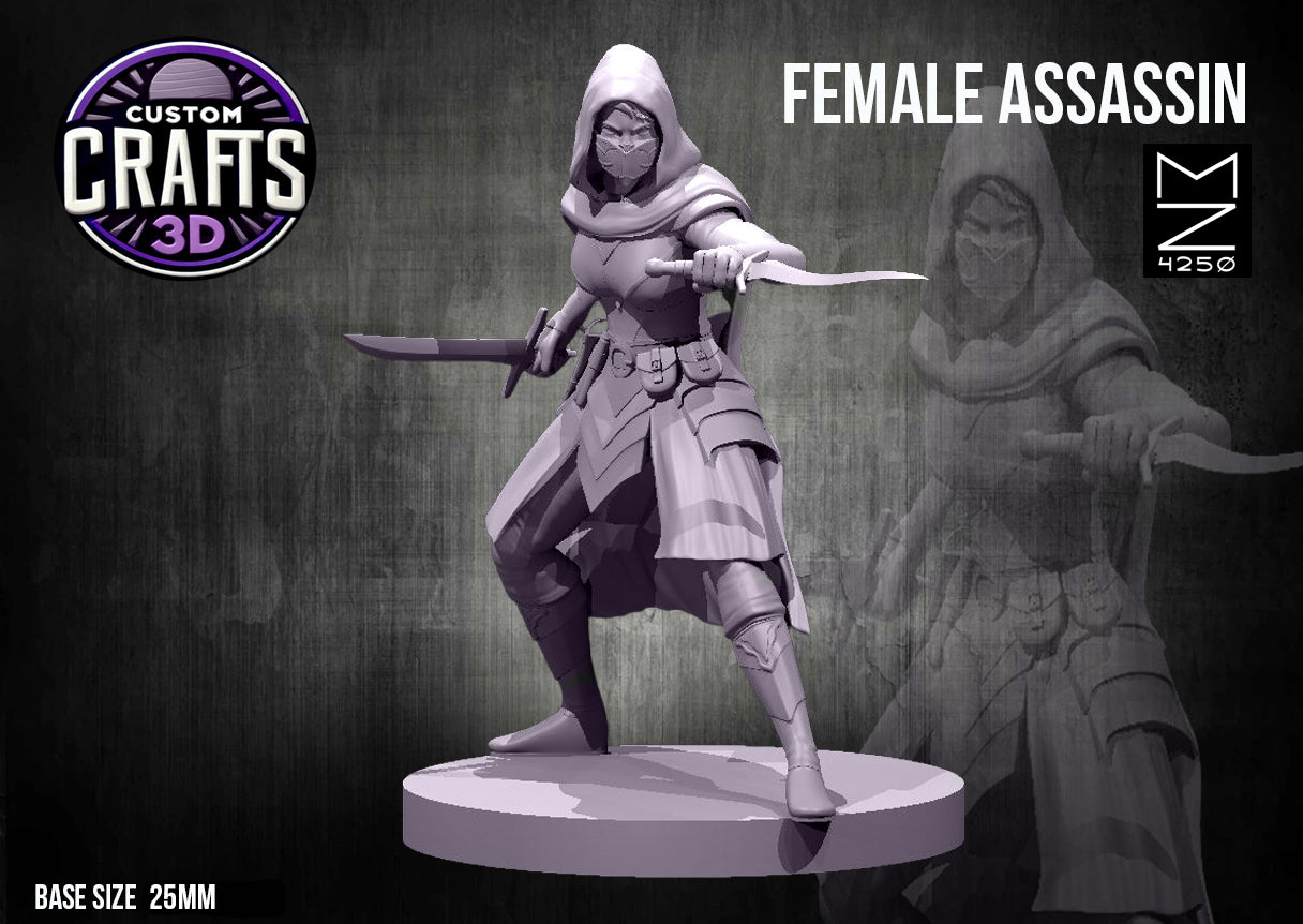 Assassin Female 25mm Base