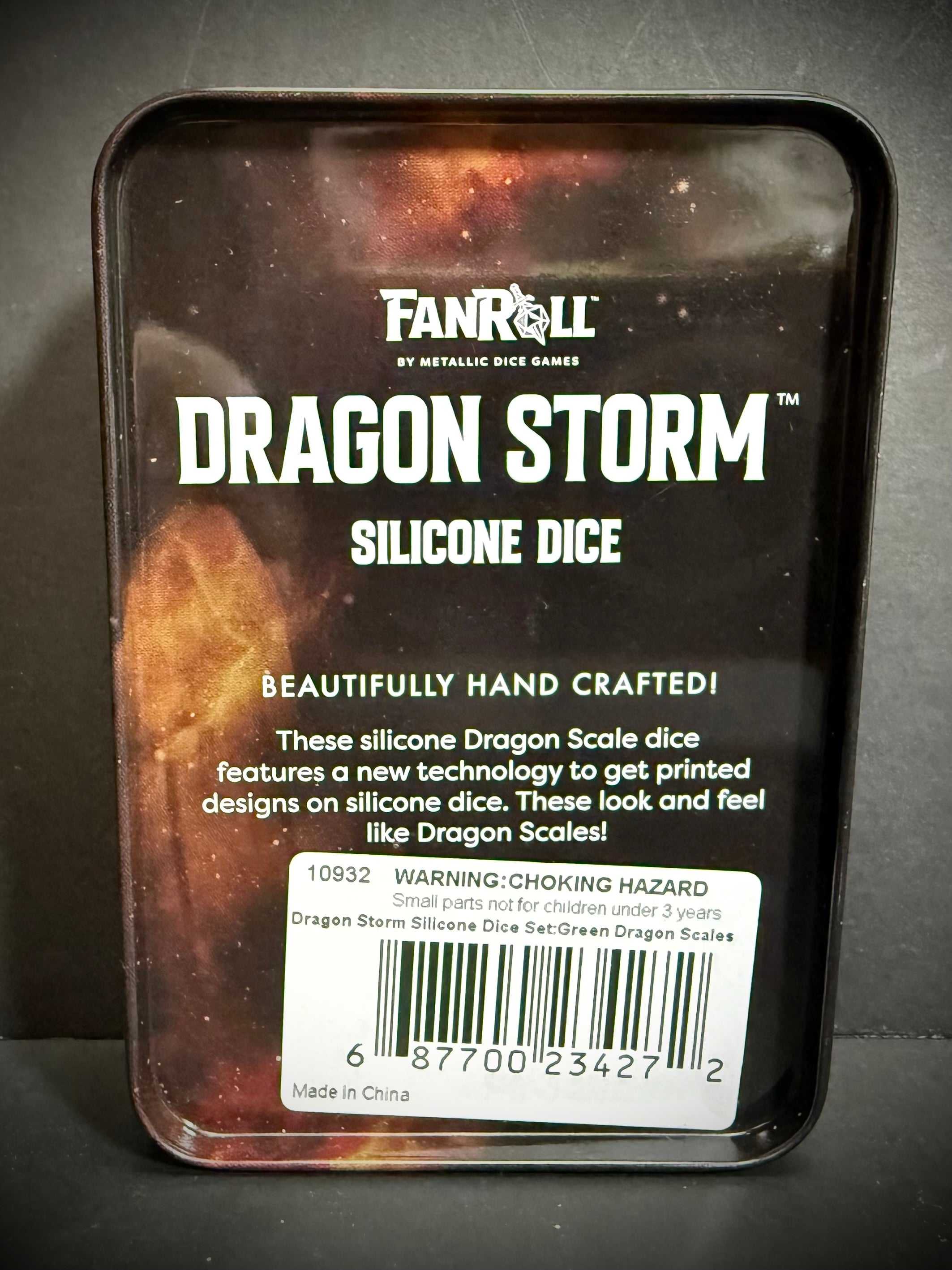 Fanroll Dragonstorm Green Silicone Dice Set