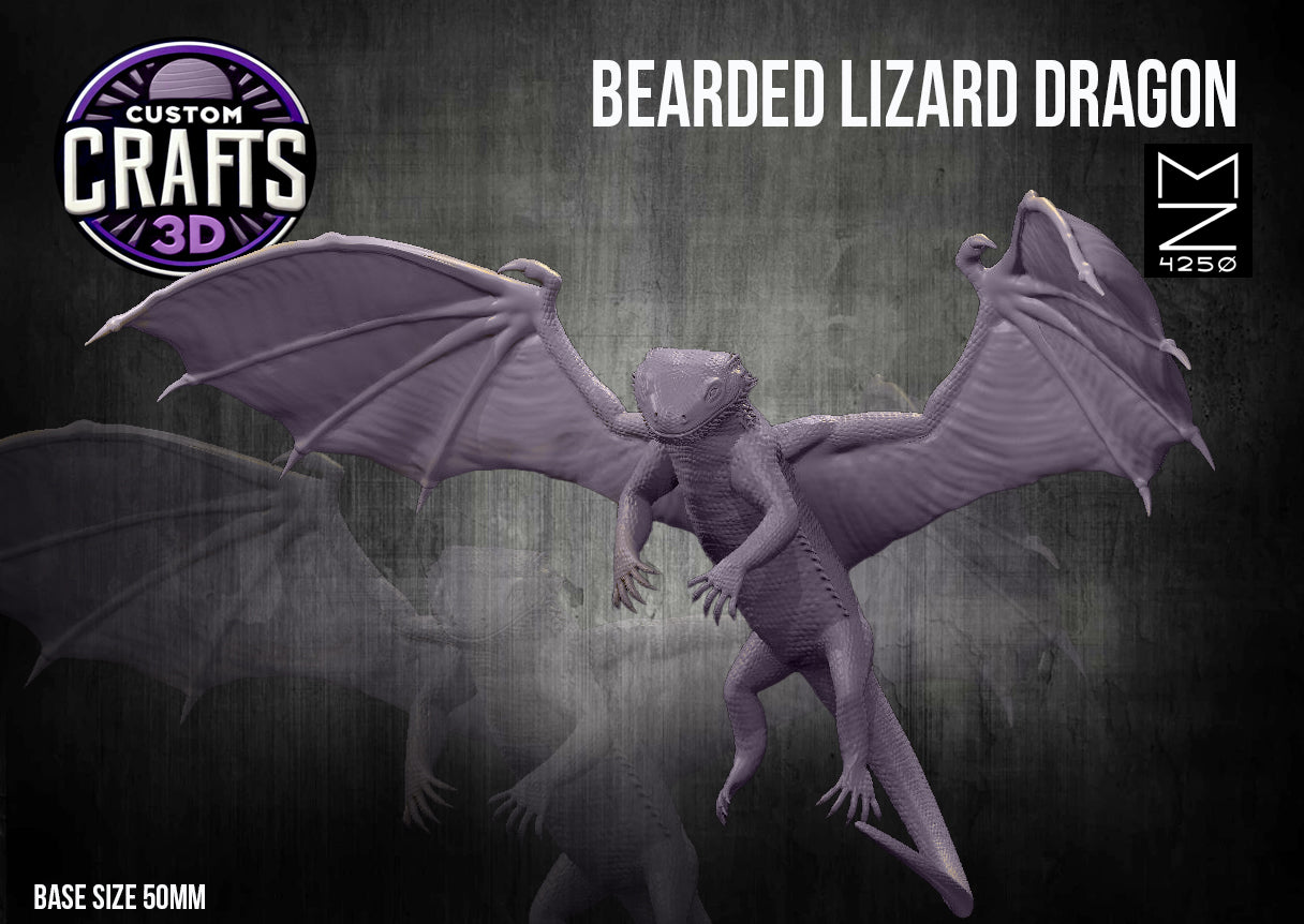 Bearded Lizard Dragon 50mm Base