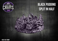 Black Pudding Split in Half 50mm Base