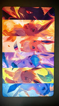 Pokemon Eeveelutions Trading Card Play Mat | Keyboard & Mouse Mat