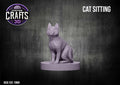 Cat Sitting 15mm Base