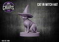 Cat in Witch Hat 15mm Base