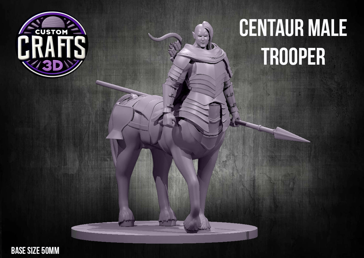 Centaur Male Trooper 50mm Base