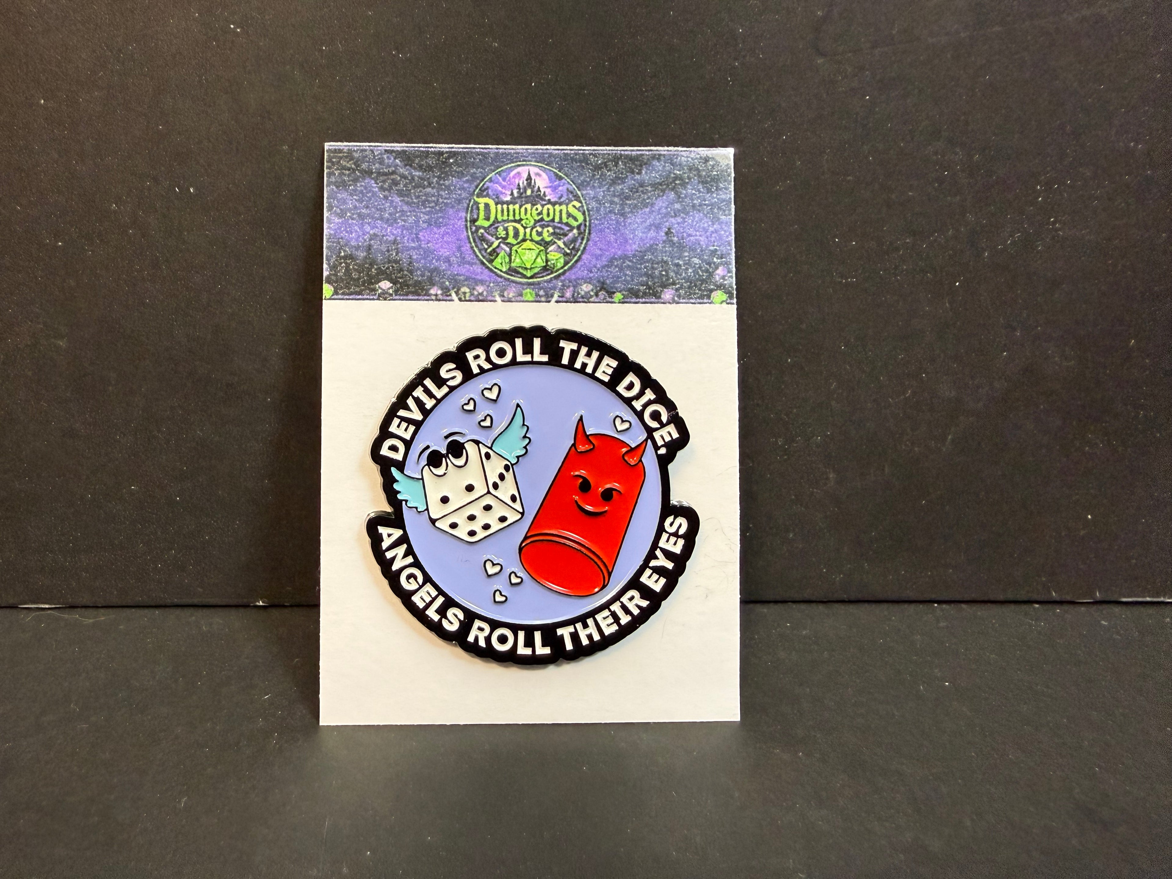 Dice Devil Pin Badge