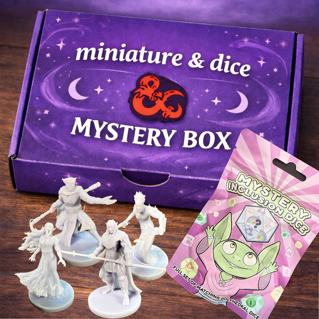 Mystery Miniature & Inclusion/Filled Goblin Dice Subscription Box