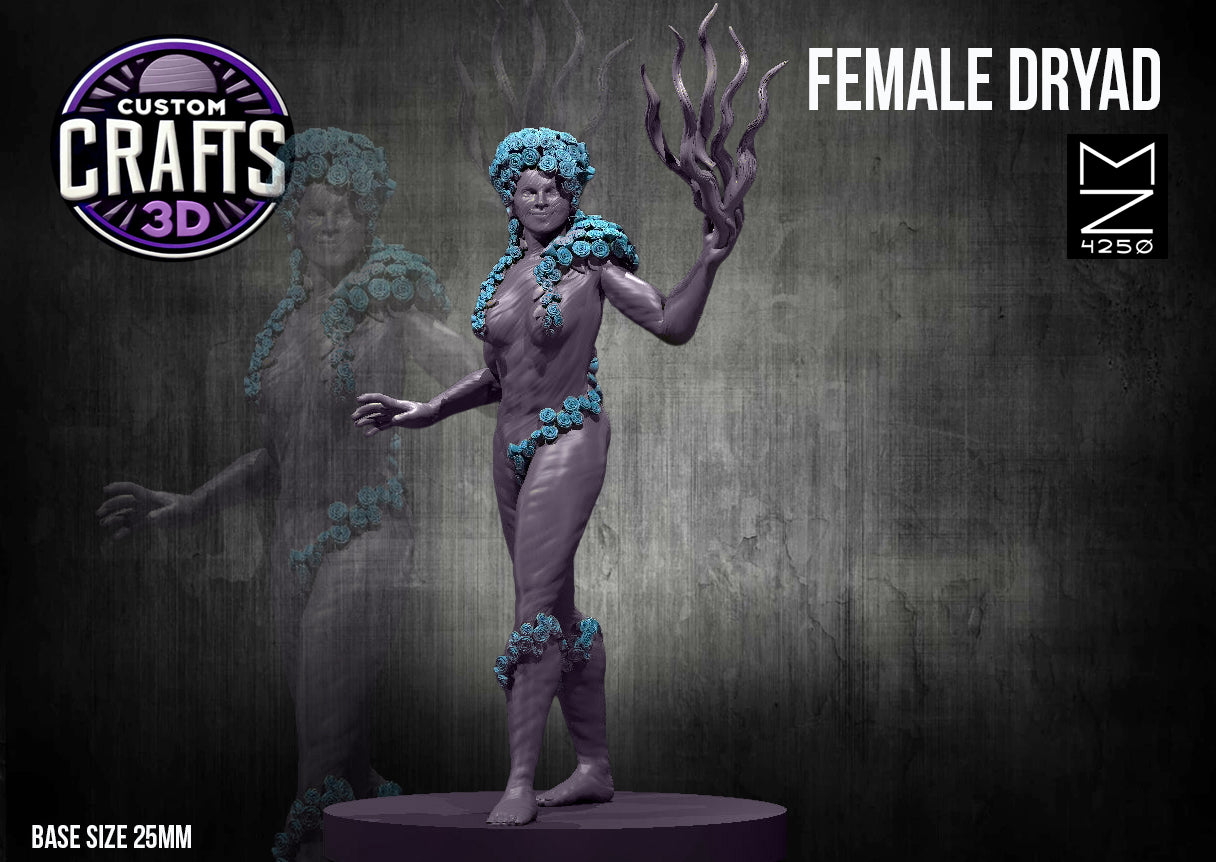 Dryad Female 25mm Base