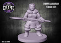 Dwarf Barbarian Female V2 25mm Base