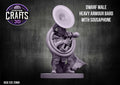 Dwarf Male Heavy Armour Bard with Sousaphone 25mm Base