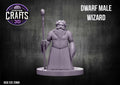 Dwarf Male Wizard 25mm Base