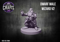 Dwarf Male Wizard V2 25mm Base