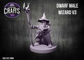 Dwarf Male Wizard V3 25mm Base