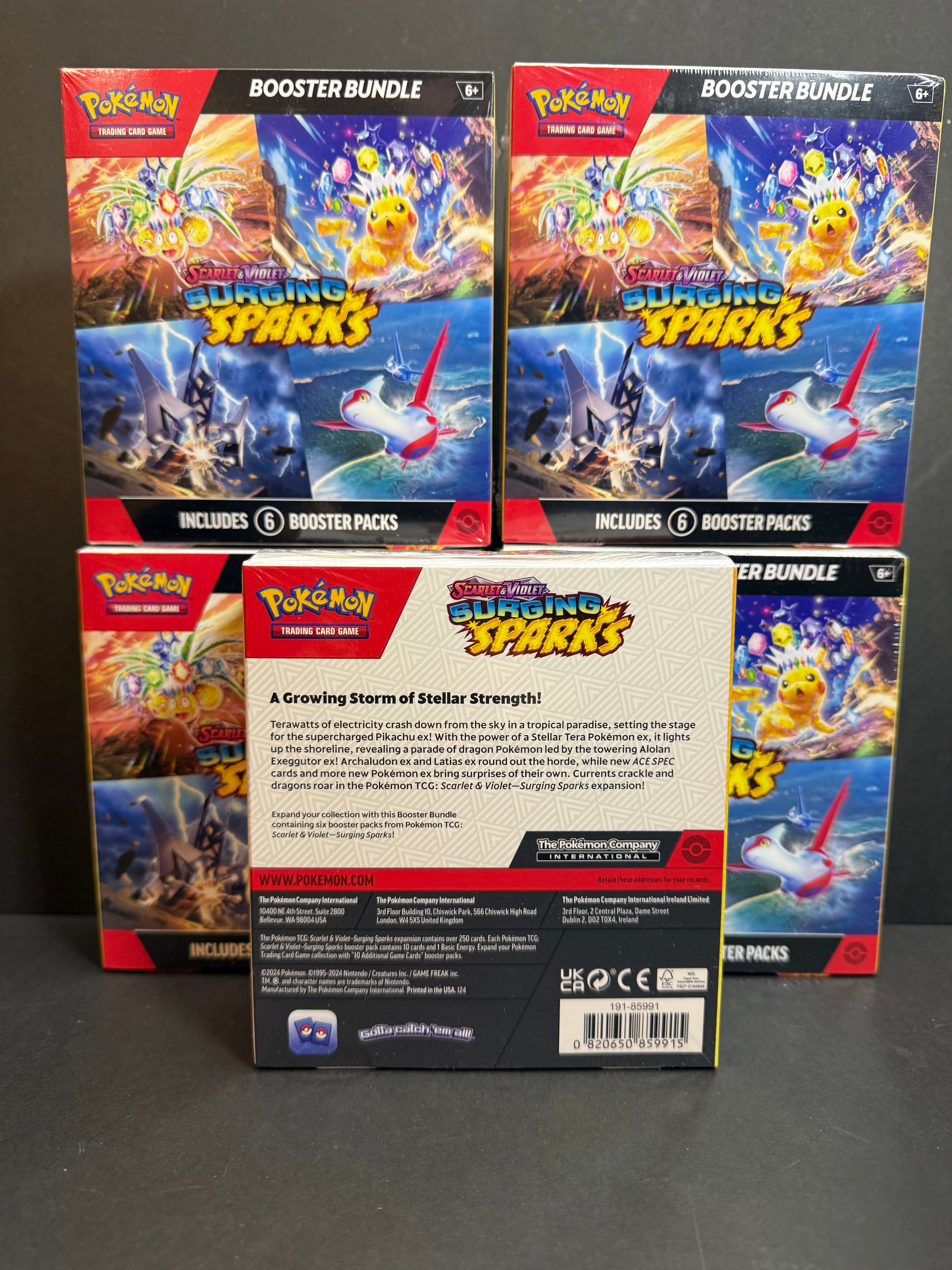 Pokemon Surging Sparks Booster Bundle – Dungeons & Dice