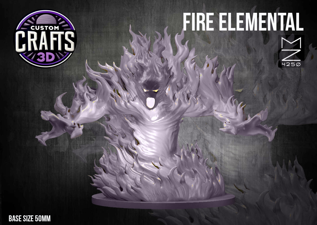 Fire Elemental 50mm Base