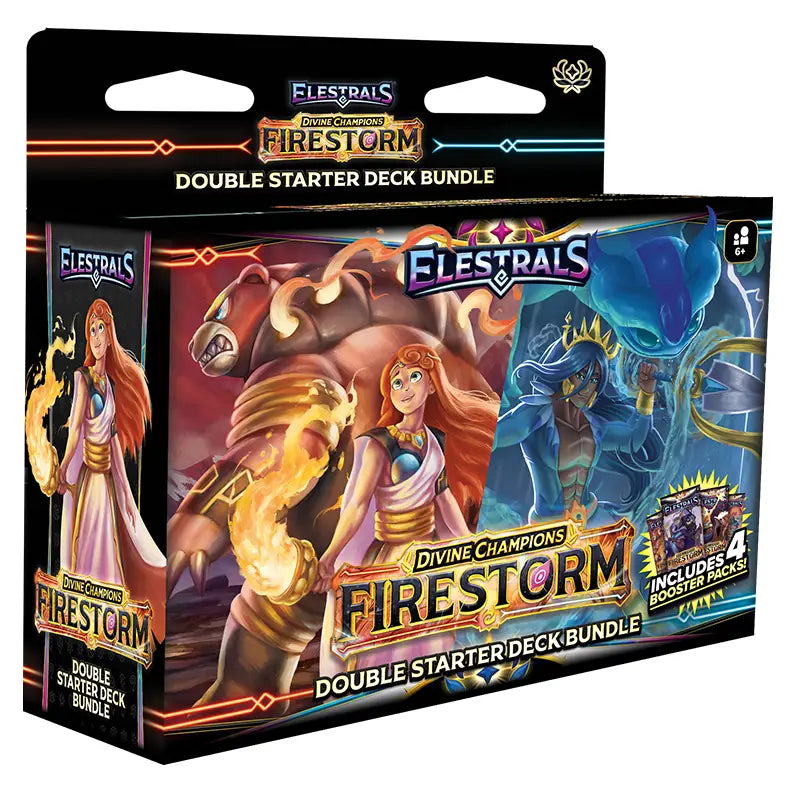 Elestrals TCG - Firestorm Double Starter Deck Bundle - Hestia VS Poseidon