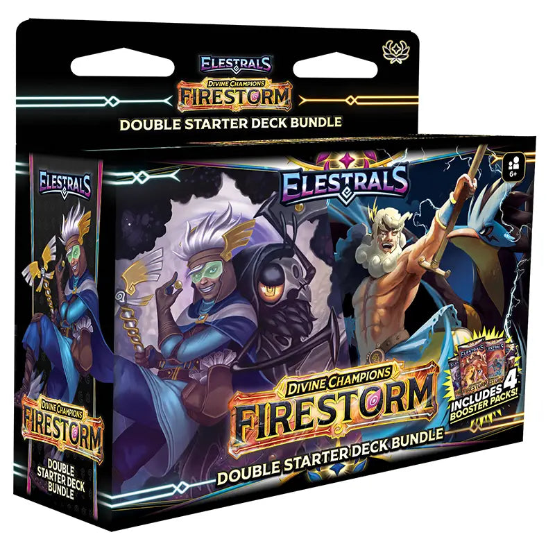 Elestrals TCG - Firestorm Double Starter Deck Bundle - Zeus V Hermes