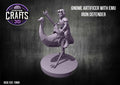 Gnome Artificer with Emu - Iron Defender 15mm Base