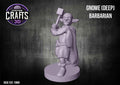 Gnome (Deep) Barbarian 15mm Base