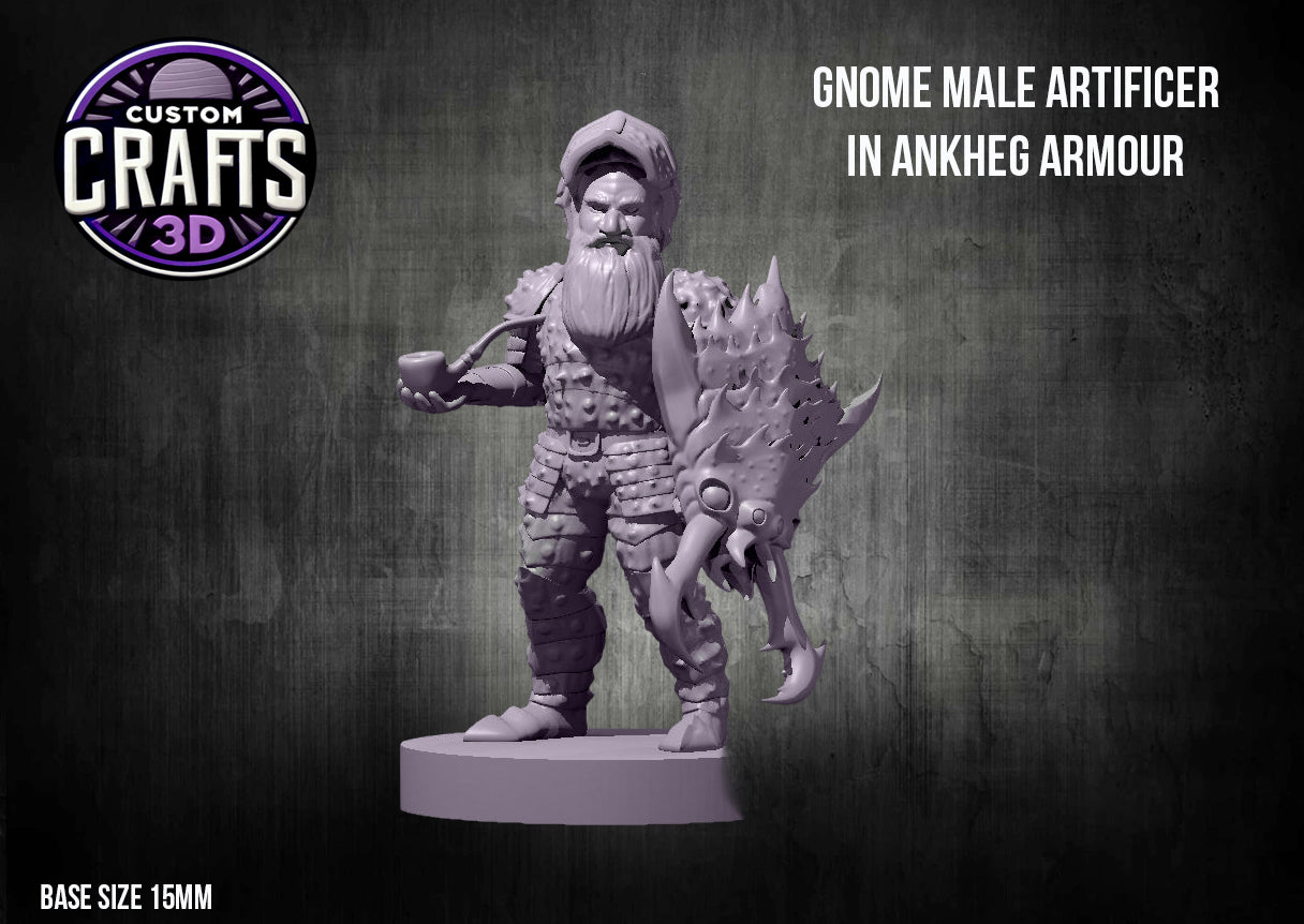 Gnome Male Artificier in Ankheg Armour 15mm Base
