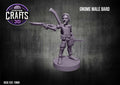 Gnome Male Bard 15mm Base