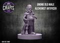 Gnome Old Male Alchemist Artificer 15mm Base