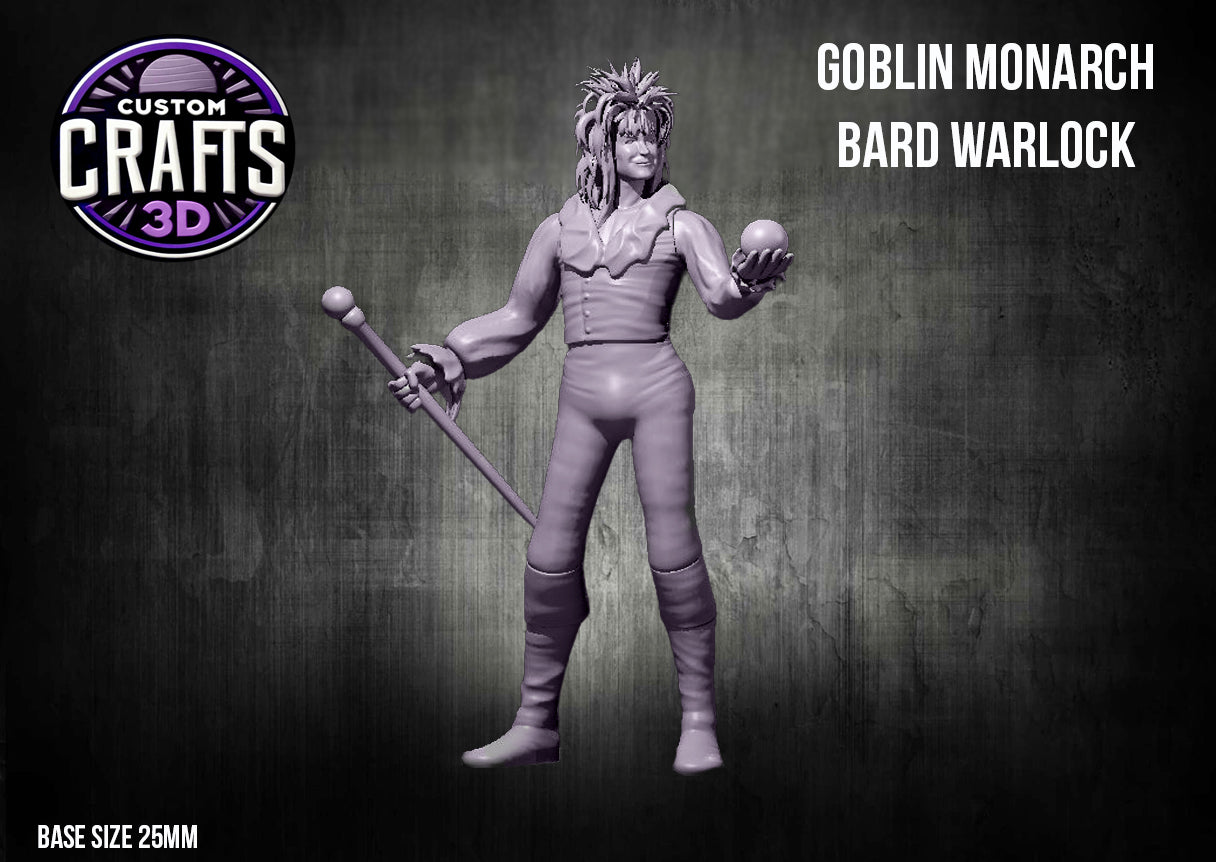 Goblin Monarch Bard Warlock 25mm Base