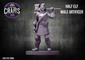 Half Elf Male Artificer 25mm Base