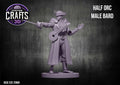 Half Orc Male Bard 25mm Base