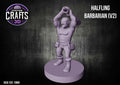 Halfling Barbarian V2 15mm Base
