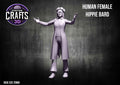 Human Female Hippie Bard 25mm Base