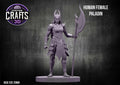 Human Female Paladin 25mm Base
